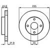 Disque de frein BOSCH 0 986 478 787 avant, ventilé, 1 pièce