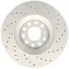 Bosch Jeu de 2 disques de frein, poinçonn, Essieu avant, par ex. pour Audi