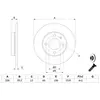 Bosch BD25 Disques de frein - certification ECE-R90 - 1 jeu de 2 disques