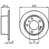 BOSCH Disques de frein pour CITROËN: XM (Ref: 0 986 478 141)