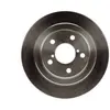 Bosch Jeu de 2 disques de frein, plein, Essieu arrière, par ex. pour Subaru