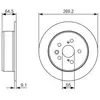BOSCH Disques de frein pour TOYOTA: Carina, Celica (Ref: 0 986 479 336)