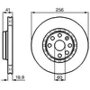 Disque de frein BOSCH 0 986 478 535 avant, ventilé, 1 pièce