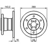 BOSCH Disques de frein pour IVECO: Daily (Ref: 0 986 478 649)