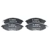 Bosch Automotive Jeu de 4 plaquettes de frein, Essieu avant, par ex. pour Chevrolet
