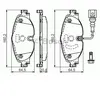 Jeu de 4 plaquettes de frein BOSCH 0 986 494 660 - Réf. 0986494660