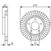 BOSCH Disques de frein pour FORD: Maverick (Ref: 0 986 479 A52)