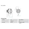BOSCH Alternateur pour SUZUKI: SX4 & FIAT: Sedici (Ref: 0 986 082 620)