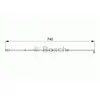 Contact d'avertissement, usure des plaquettes de frein AP221 Bosch AP221