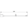 Contact d'avertissement, usure des plaquettes de frein AP859 Bosch AP859