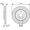 Disque de frein BD1711 Bosch BD1711