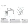 BOSCH Démarreur pour FORD: Focus, Mondeo, Fiesta, C-Max, Galaxy, S-Max & VOLVO: S60, V60, V70 (Ref: 0 986 027 280)