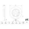 BOSCH Disques de frein pour HONDA: Civic (Ref: 0 986 479 G17)