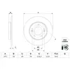 Bosch BD2874 Disques de frein - certification ECE-R90-1 jeu de 2 disques