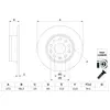 Disque de frein BD2768 Bosch BD2768