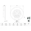 Disque de frein BOSCH 0 986 479 E58 arrière, plein, 1 pièce