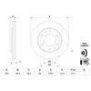 BOSCH Disques de frein pour FIAT: Fullback (Ref: 0 986 479 E93)