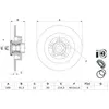 Disque de frein BOSCH 0 986 479 F42 (Vendu à l'unité) - Réf. 0986479F42
