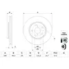 BOSCH Disques de frein pour TOYOTA: Corolla, C-HR (Ref: 0 986 479 F49)