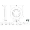 BOSCH Disques de frein pour FORD: Transit/Tourneo (Ref: 0 986 479 F44)