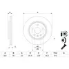 Disque de frein BOSCH 0 986 479 F53