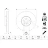 Disque de frein BOSCH 0 986 479 F60 (Vendu à l'unité) - Réf. 0986479F60