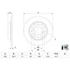 BOSCH Disques de frein pour SUZUKI: Swift (Ref: 0 986 479 F38)