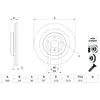 Bosch BD2814 Disques de frein - 1 disque unitaire
