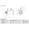 BOSCH Démarreur pour DS: DS4, DS3, DS5 & PEUGEOT: Partner, 5008, 208, Expert, 508, 308, 3008, Traveller, 2008 & CITROËN: Berlingo (Ref: 0 986 026 280)