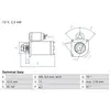 BOSCH Démarreur pour VOLVO: V50, V40, S60, V60, S80, V70, S40 (Ref: 0 986 026 100)