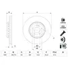 Disque de frein BOSCH 0 986 479 G35 avant, ventilé, à haute teneur en ...