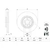 Disque de frein BD2835 Bosch BD2835