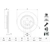 Disque de frein BOSCH 0 986 479 G15 arrière, ventilé, à haute teneur en carbone, 1 pièce