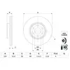 Bosch BD2973 Disques de frein - certification ECE-R90-1 disque unitaire