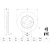 BOSCH Disques de frein pour SUZUKI: CELERIO, Ignis (Ref: 0 986 479 G92)