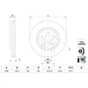 Disque de frein Bosch 0 986 479 H04