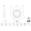 Disque de frein Bosch 0 986 479 H15