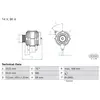 Dynamo / Alternateur 0 986 084 970 Bosch 0986084970