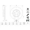 BOSCH Disques de frein pour MERCEDES-BENZ: Classe C, Classe E (Ref: 0 986 479 H46)