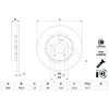Disque de frein Bosch 0 986 479 H49