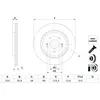 Disque de frein BOSCH 0 986 479 H18