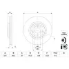 BOSCH Disques de frein pour JAGUAR: XF, XE (Ref: 0 986 479 G96)