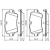 BOSCH Plaquettes de freins Arrière | Low-Metallic 0 986 495 426