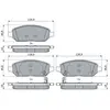 Jeu de 4 plaquettes de frein BOSCH 0 986 494 906 - Réf. 0986494906