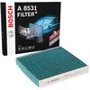 Bosch Filtre, air de l'habitacle +, par ex. pour Fiat, Lancia, Abarth