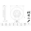 Bosch Automotive Jeu de 2 disques de frein, ventil, Essieu avant, par ex. pour Audi
