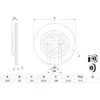 Disque de frein BOSCH 0 986 479 E61 arrière, ventilé, 1 pièce