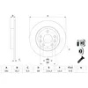 BOSCH Disques de frein pour MAZDA: CX-3 (Ref: 0 986 479 E55)