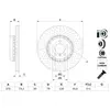 BOSCH Disques de frein pour BMW: Série 3, Série 4 (Ref: 0 986 479 E21)