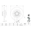 Disque de frein BOSCH 0 986 479 F30 (Vendu à l'unité) - Réf. 0986479F30